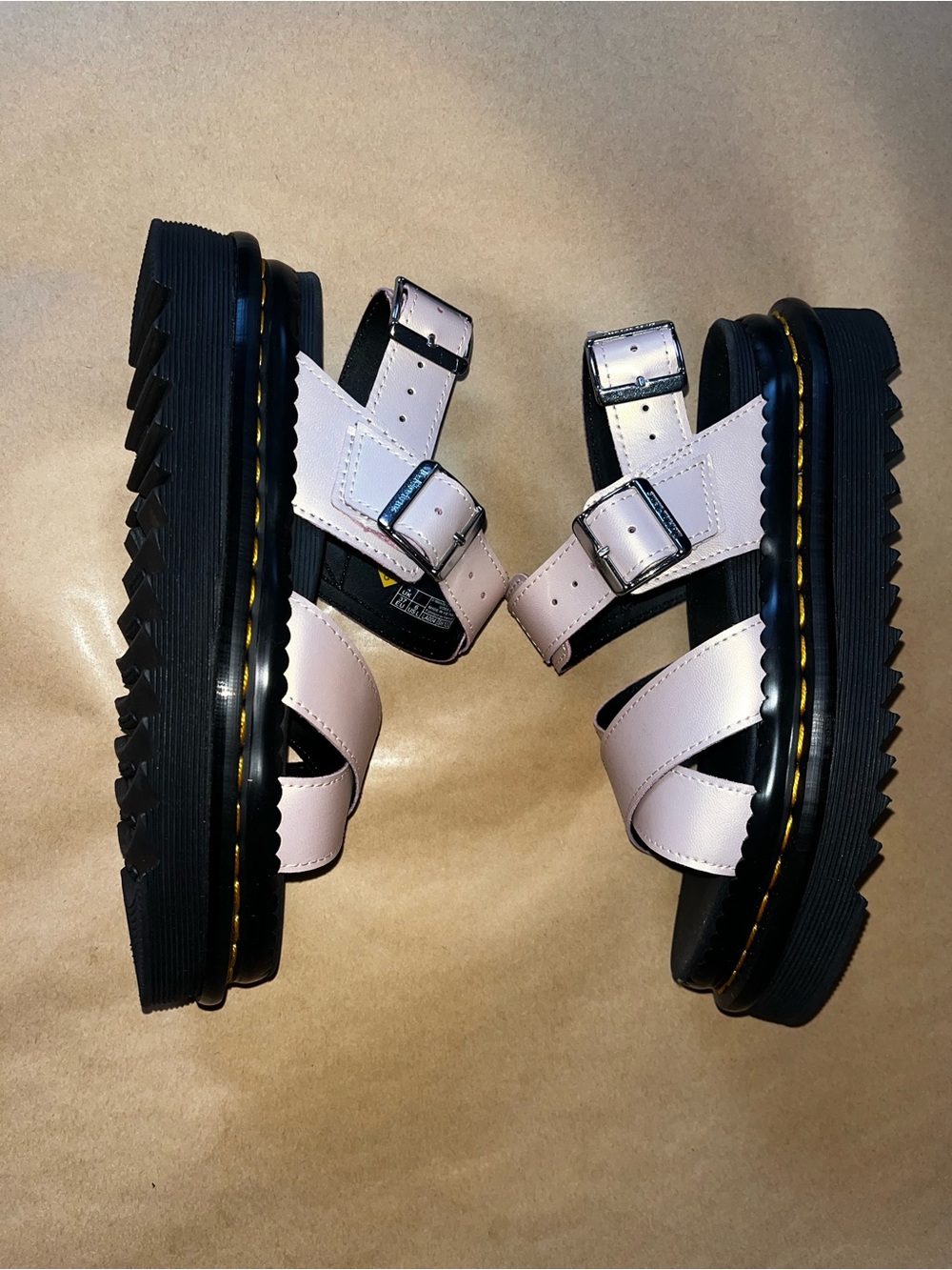 NEW Dr. Martens Pink Holographic Sandals - Picture 2 of 9